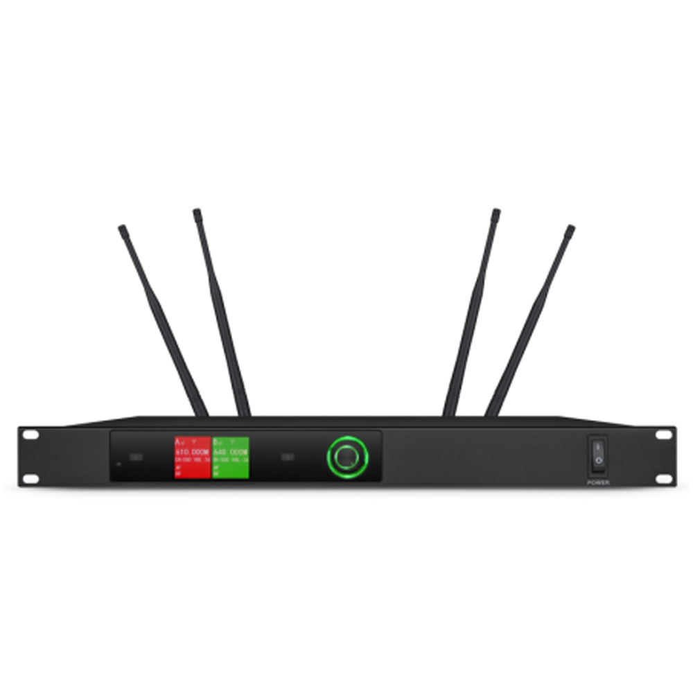 高端彩屏一拖二话筒主机  HX-3932